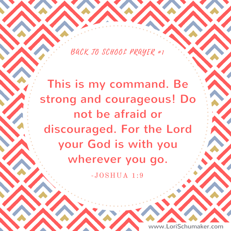 Instead of letting fear or chaos take over your life, pray these back to school Bible verses for your children. Preparing with prayer is the most powerful thing any parent can do. Print these free prayer cards for instant encouragement! Joshua 1: 9 #printableprayercards #printablebibleversecards #bibleverses #hope #parenting #christianparenting #backtoschool #pandemiceducation #prayer #motherhood #godslove