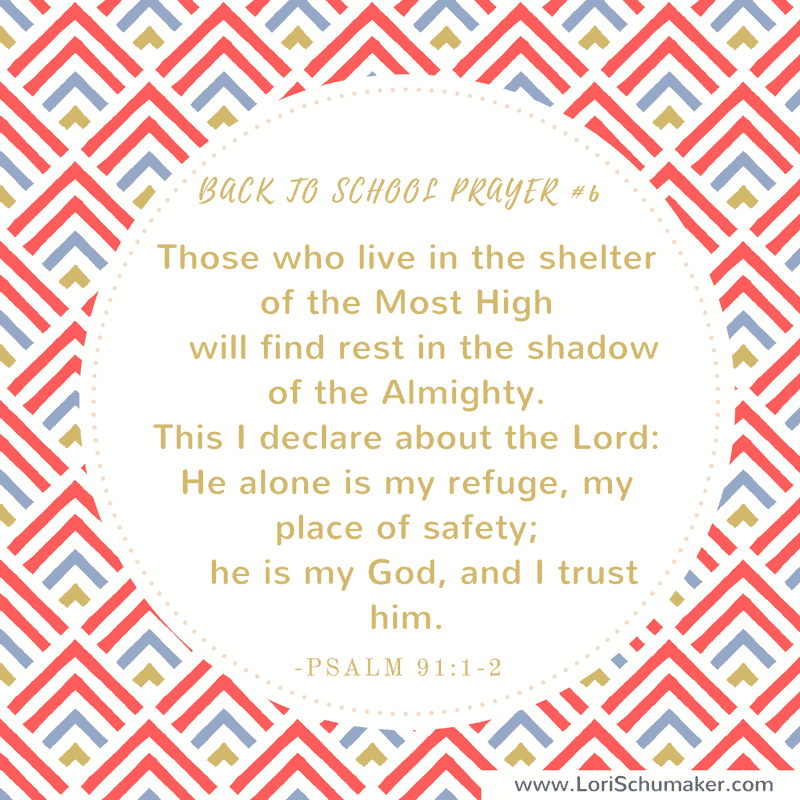 Instead of letting fear or chaos take over your life, pray these back to school Bible verses for your children. Preparing with prayer is the most powerful thing any parent can do. Print these free prayer cards for instant encouragement! Psalm 91:1-2 #printableprayercards #printablebibleversecards #bibleverses #hope #parenting #christianparenting #backtoschool #pandemiceducation #prayer #motherhood #godslove